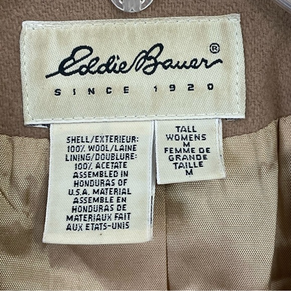 EDDIE BAUER Vintage Wool Blazer women’s Medium Tall classic business casual - Picture 2 of 12